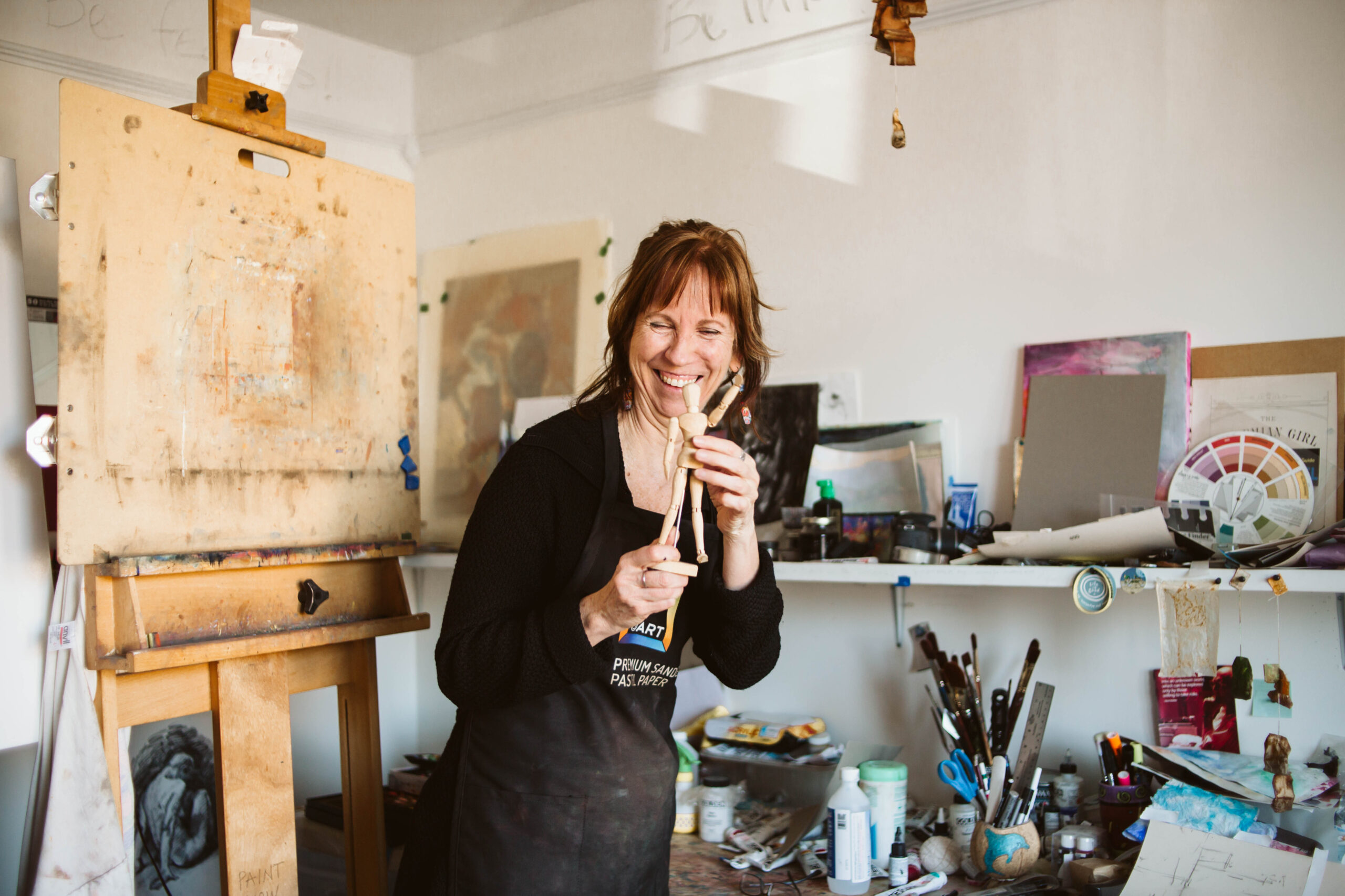 Gail Sibley in her studio