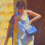 what draws you to a scene: FEATURE IMAGE Gail Sibley, Marking Time, Unison Colour pastels on UART 400, 18 x 12 in - Detail