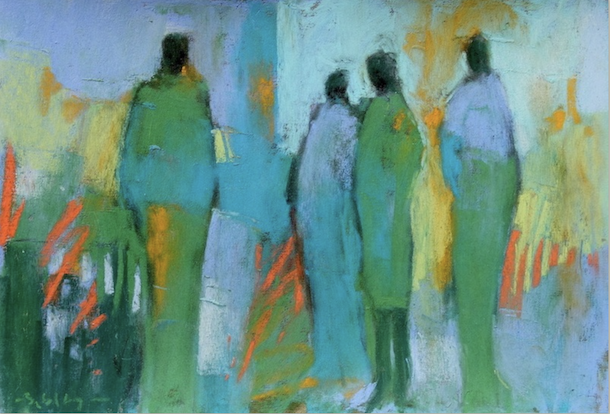 Gail Sibley, One Plus Three, pastel, 6 x 9 in.