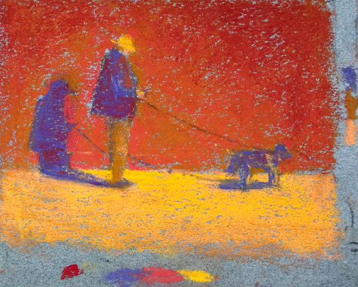 pastel colour study: Colour study worked up
