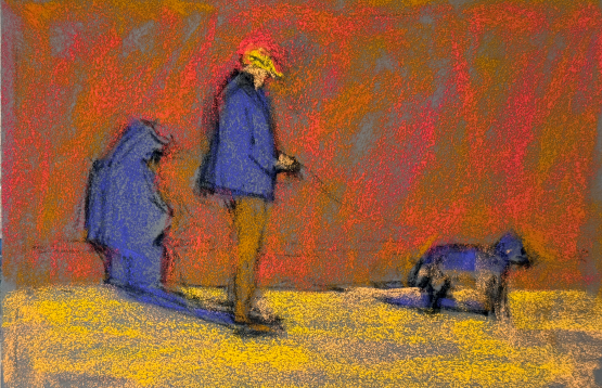 pastel colour study: Second layer on (same as colour study)