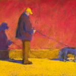 pastel colour study: Gail Sibley, A Brief Pause (Elsewhere series), Unison Colour pastels on Canson Velvet, size?