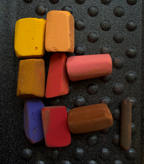 pastel colour study: Unison Colour pastels used